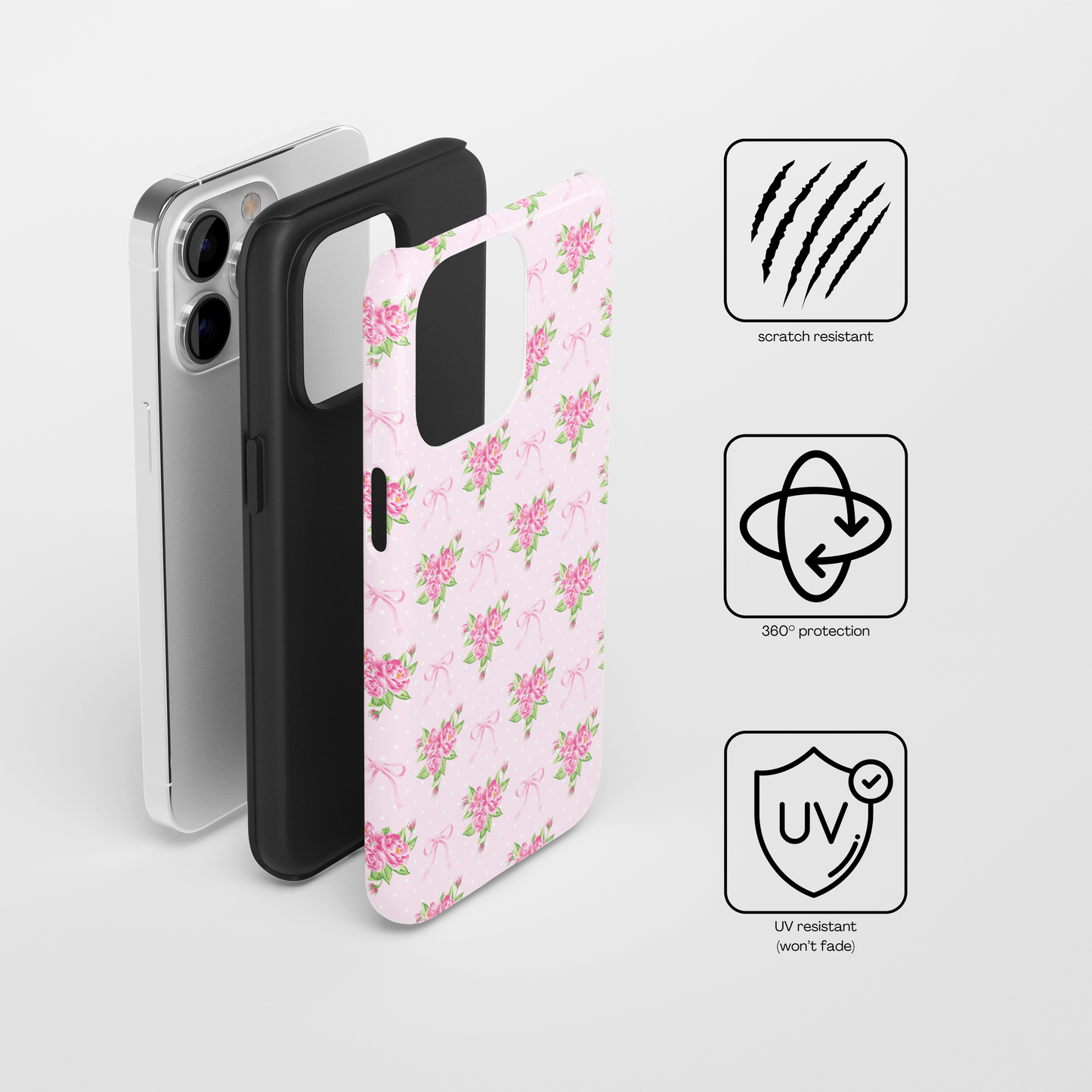 Coquette Floral Tough Phone Case