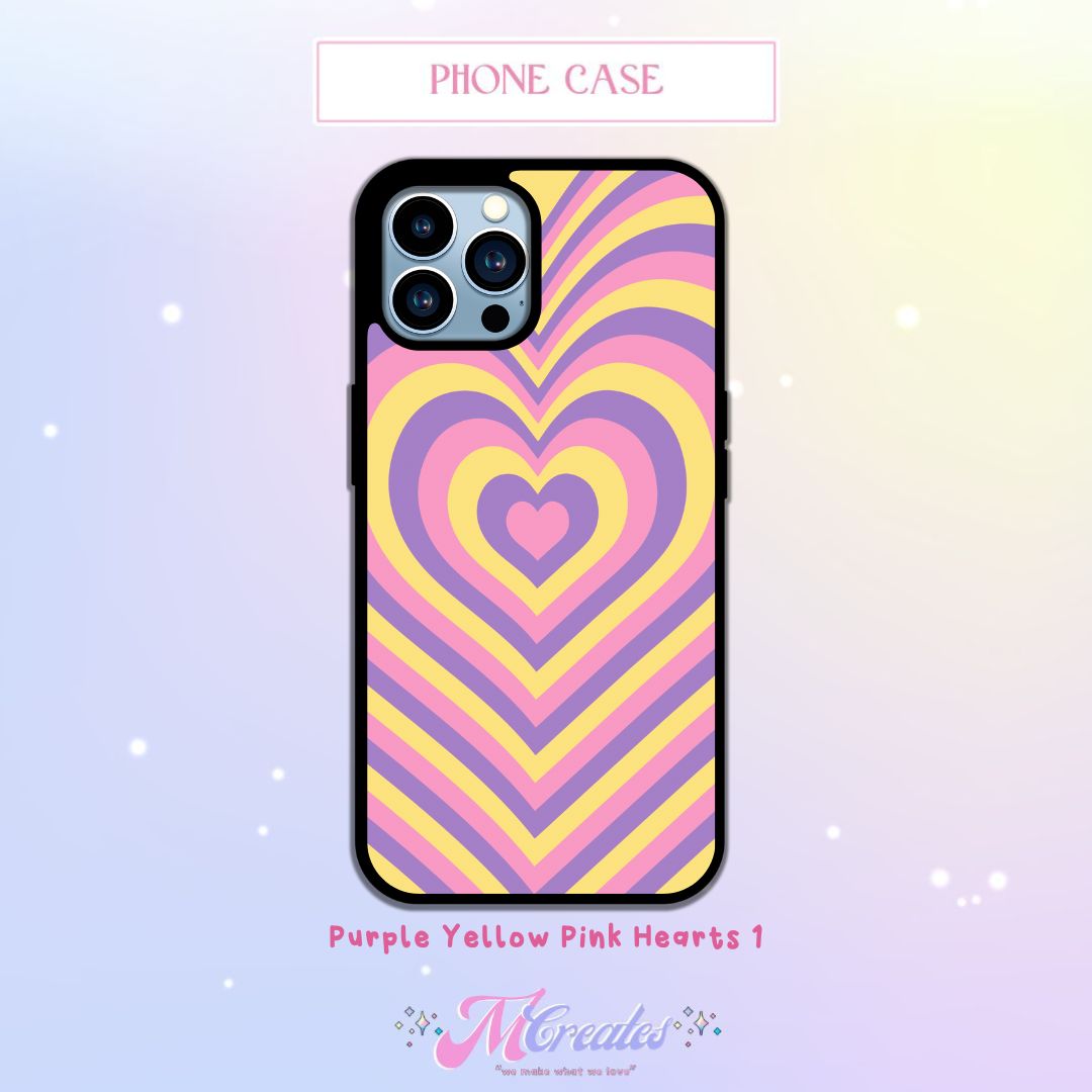 Pink Hearts Y2K Phone Case