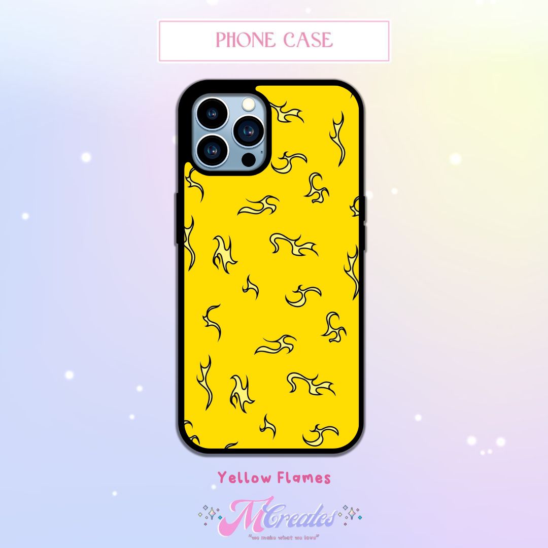 Yellow Flames Phone Case