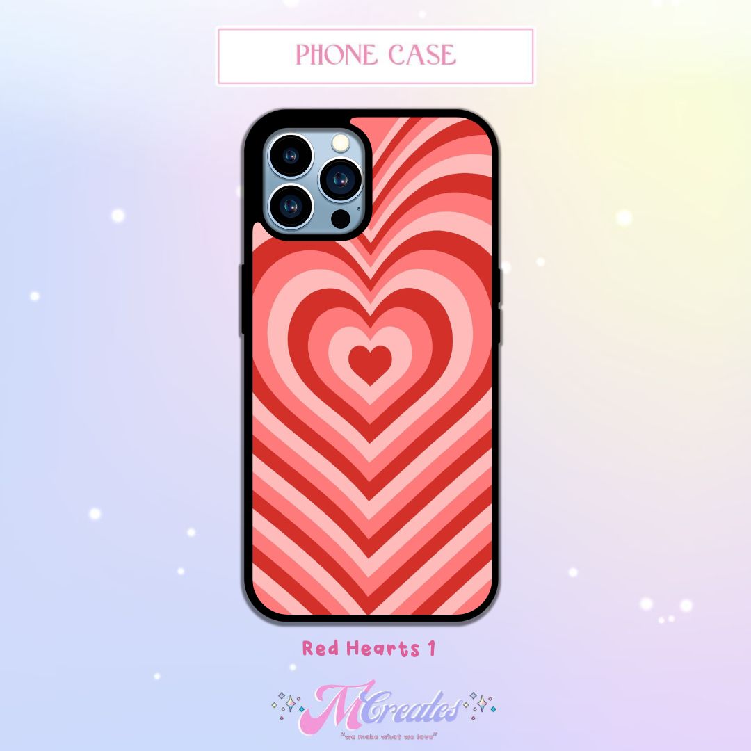 Pink Hearts Y2K Phone Case
